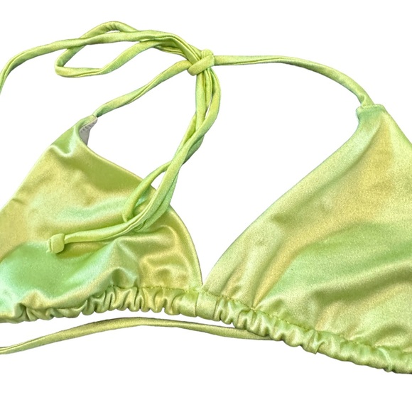 Victoria’s Secret Shimmering Greenish yellow Bikini Medium Excellent Condition - Picture 2 of 4